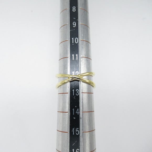 TIFFANY&CO 1 grain earring Ring Clear K18 [Yellow Gold] Clear - Picture 7 of 9